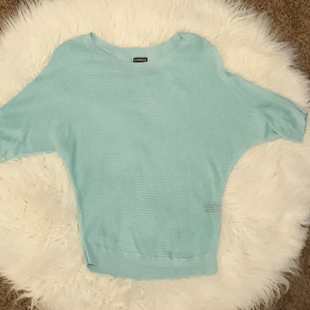 EXPRESS Crochet Mesh Top
